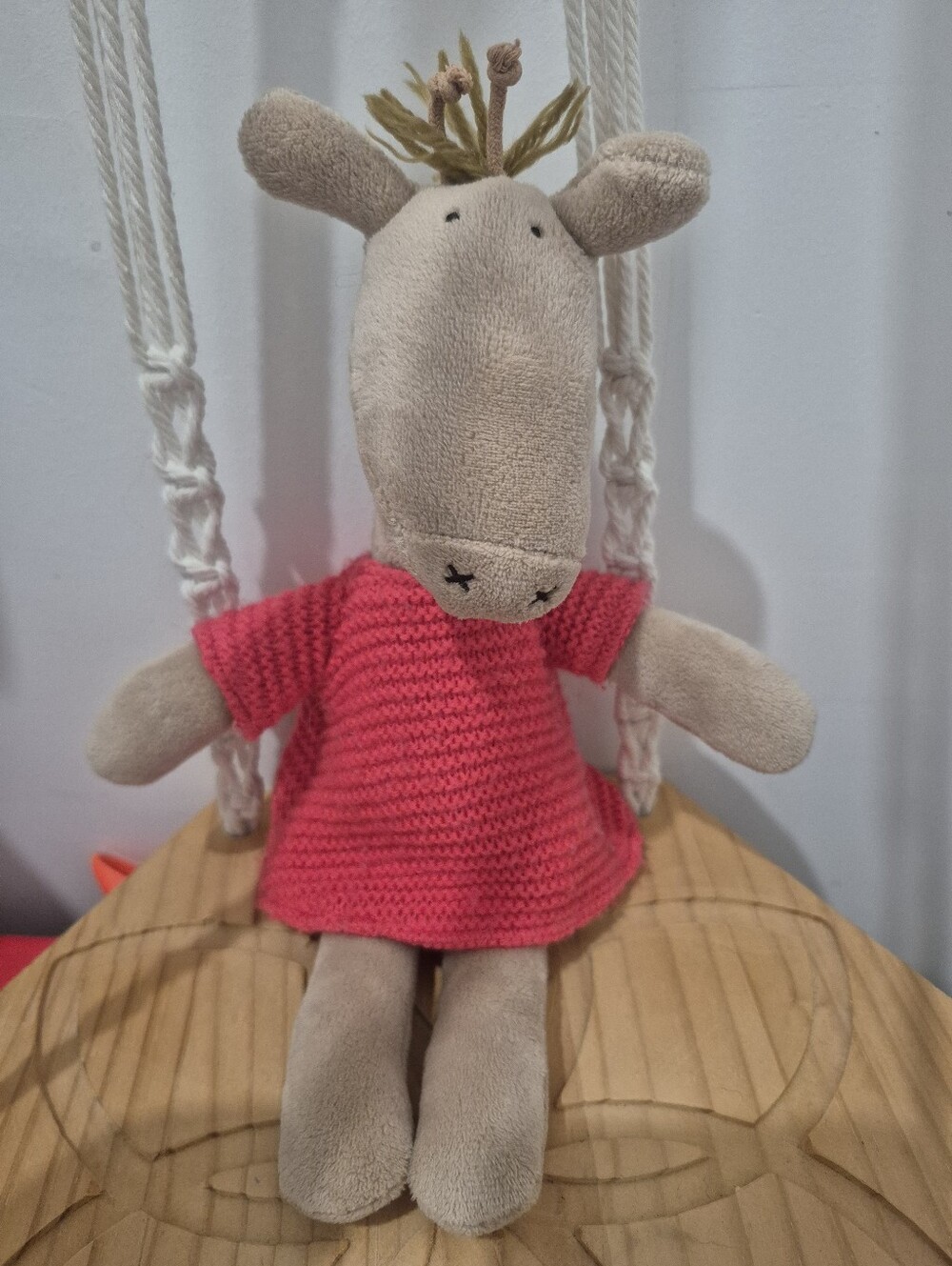Little Jellycat Pitpat Giraffe Plush Soft Toy Red Dress